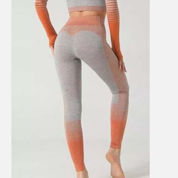 Gymshark Pants - Gymshark LIKE NEW high rise fitted full length ombre booty leggings size XS